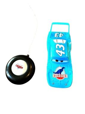Disney Pixar Dinoco #43 Blue Remote Control Race Car